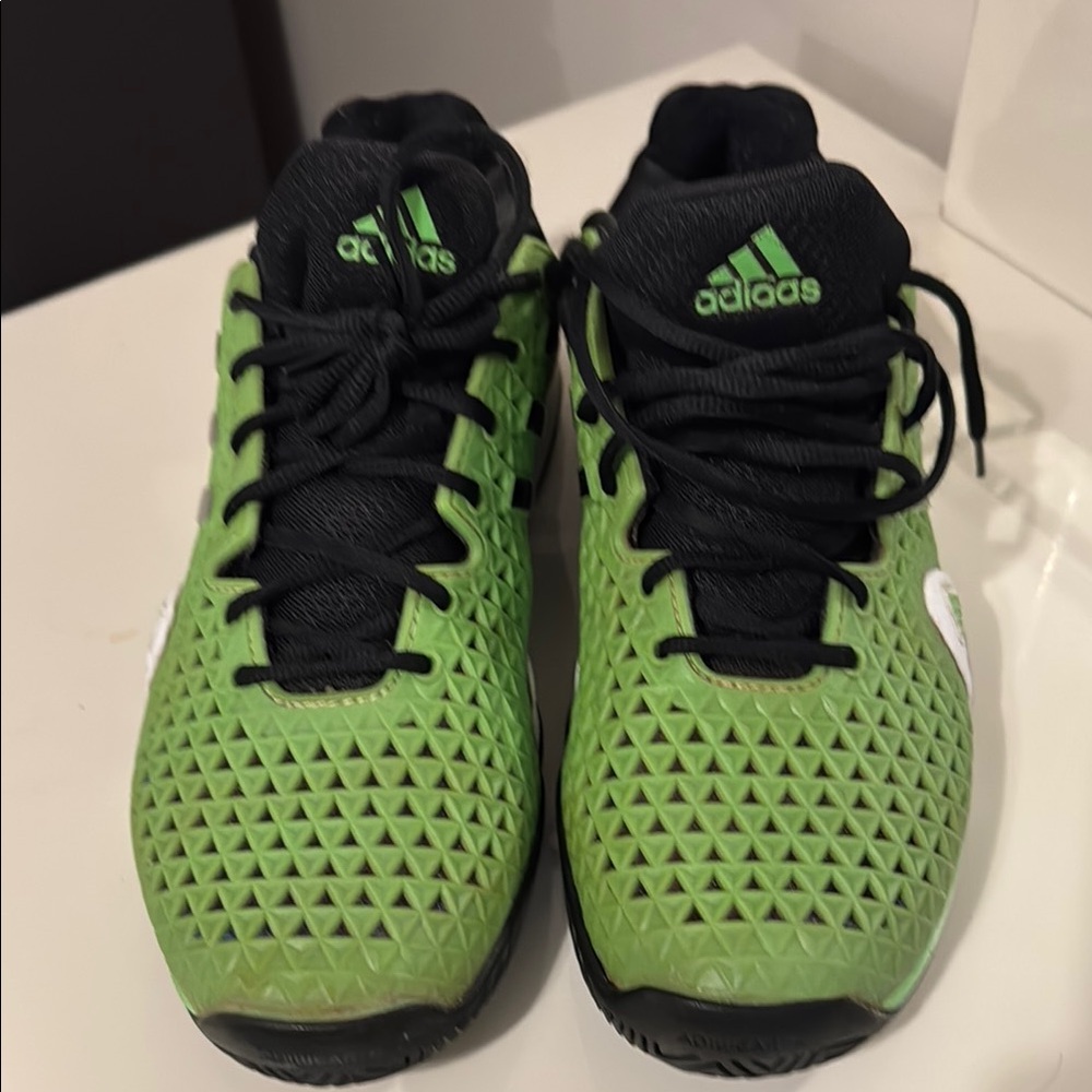 Adidas Green and Black Sneakers Lightweight Breathable Design